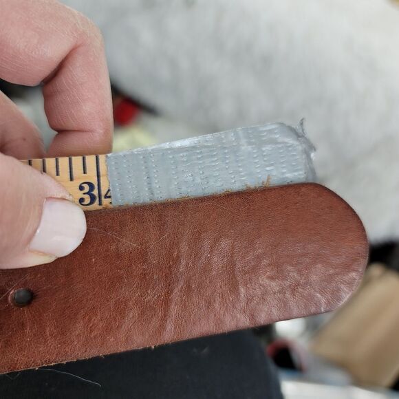 Fossil brown leather belt - Picture 4 of 7